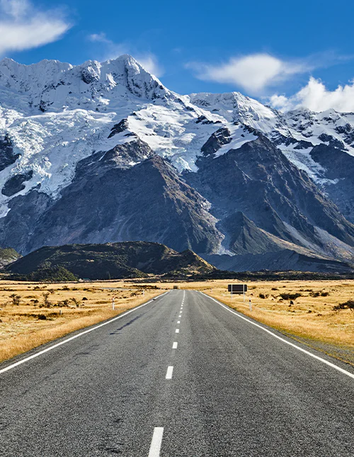 Richting Mount Sefton in het Mount Cook nationaal park, Nieuw-Zeeland