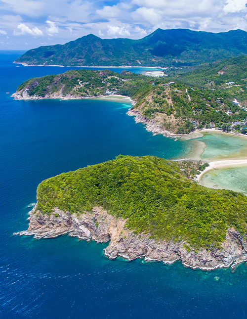 Uitzicht over Koh Phangan, Thailand