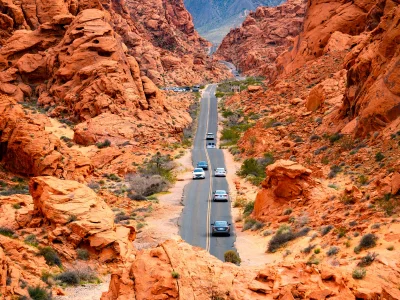 White Domes Road in Valley of Fire State Park, Verenigde Staten
