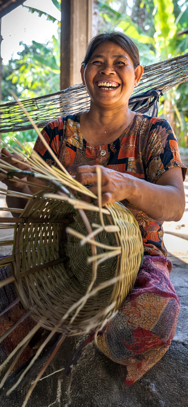 Vrouw in Trei Nhoar, Cambodja