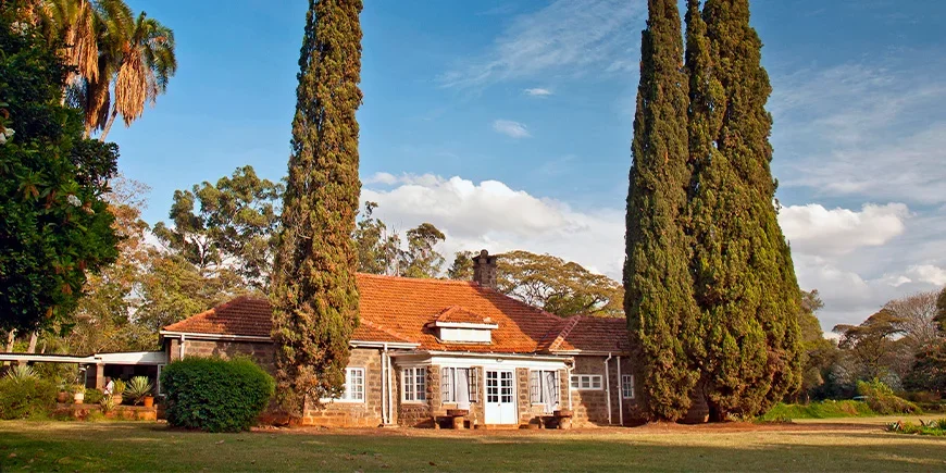 Karen Blixen Museum in Nairobi op een zonnige dag
