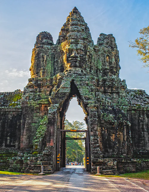 Toegang tot Angkor Thom, Cambodja