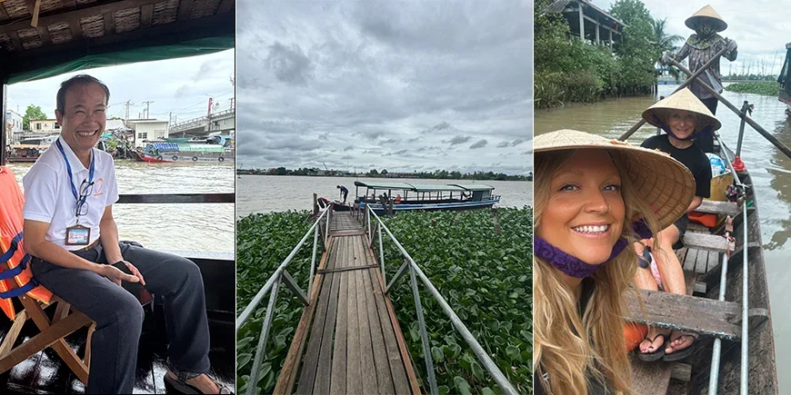 Millie in de Mekongdelta