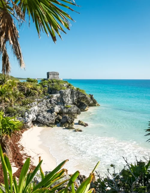 De Maya-ruïnes in Tulum, Mexico