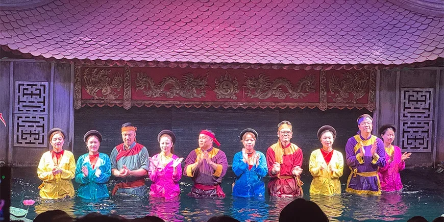 Waterpoppenvoorstelling in Hanoi