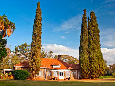 Karen Blixen Museum in Nairobi op een zonnige dag