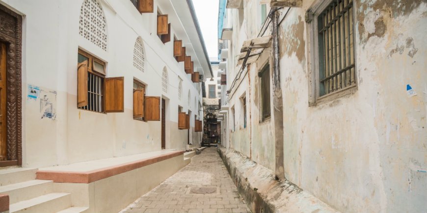 Straat in Stone Town