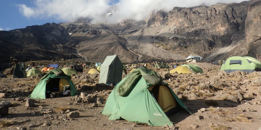 kamperen op de Kilimanjaro