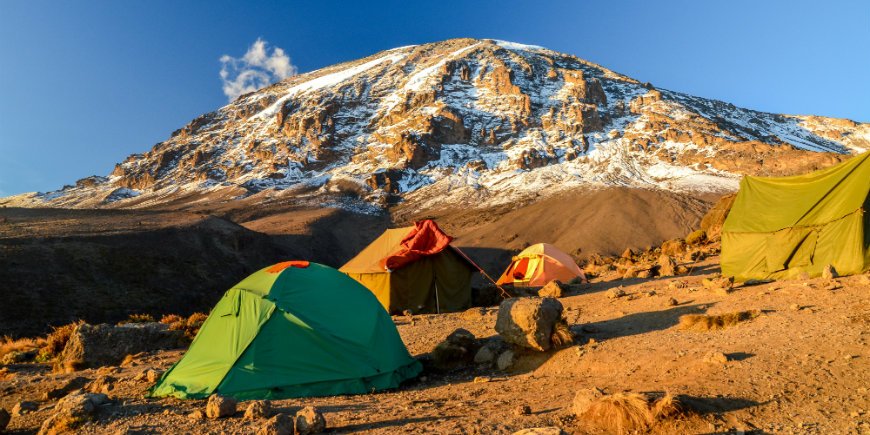 camp op de Kilimanjaro