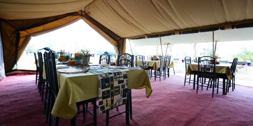 Serengeti Wild Camp gemeenschappelijke tent