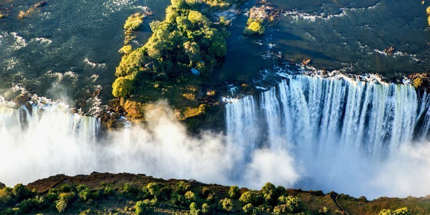 Victoriawatervallen Livingstone