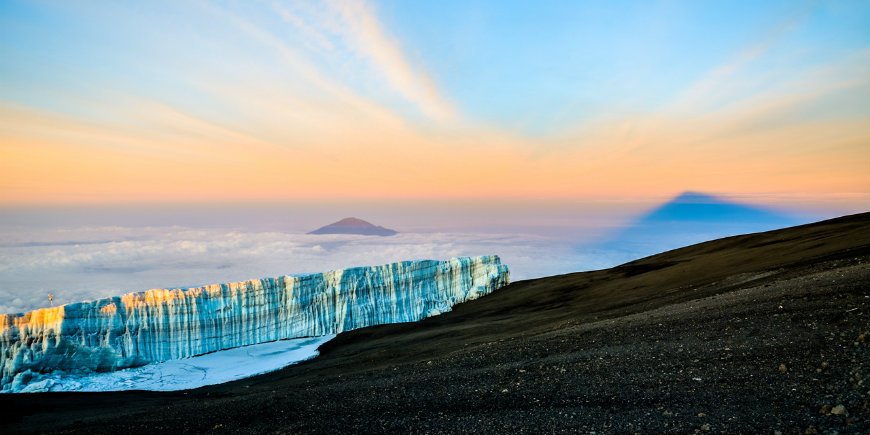 gletsjers op kilimanjaro