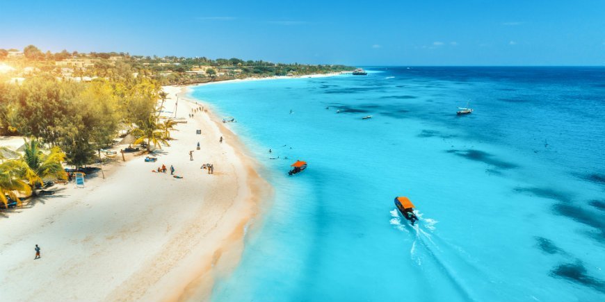 Stranden op Zanzibar