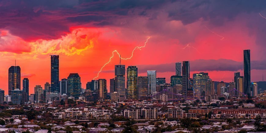 Onweer in Brisbane