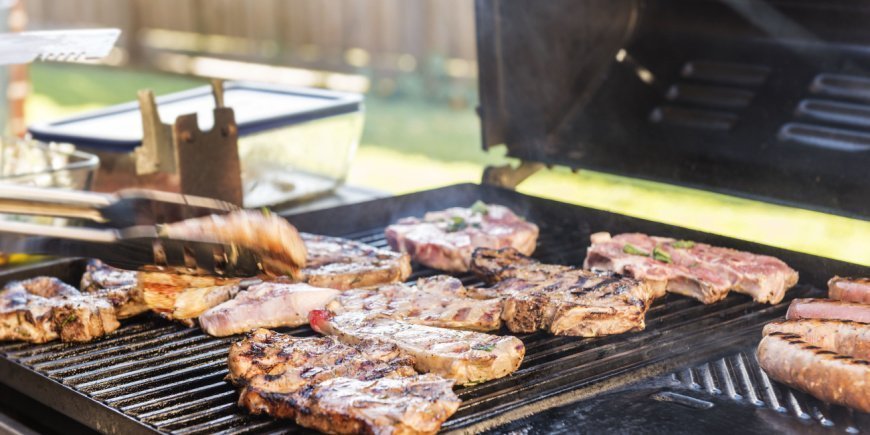 Australisch barbecuevlees op de grill 