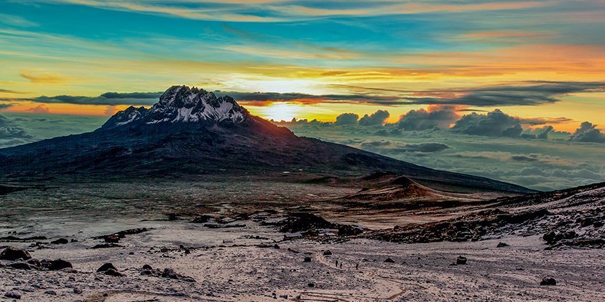 Kilimanjaro bij zonsopgang