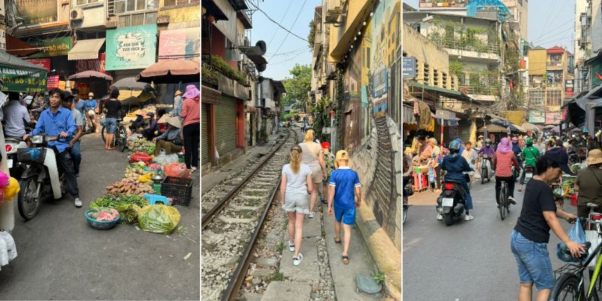 De straten in Vietnam zijn erg druk