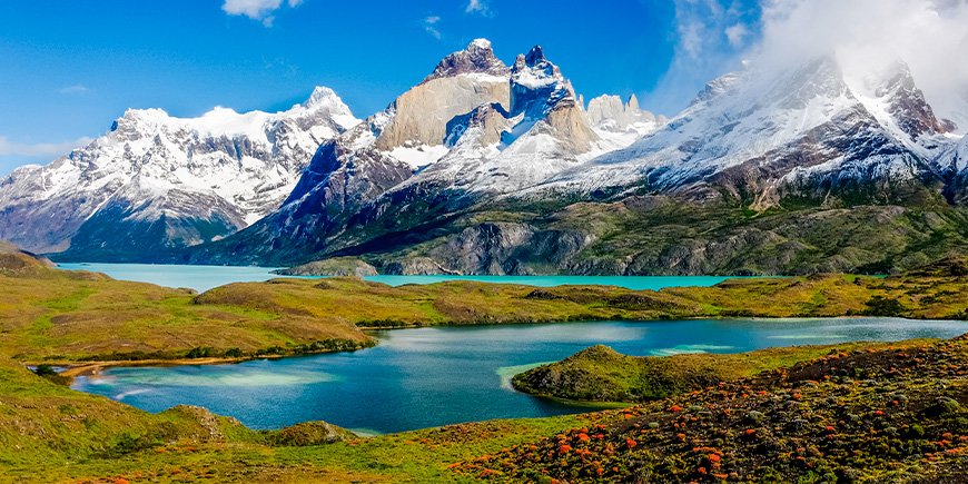 Lente in het prachtige Torres del Paine National Park in Chili