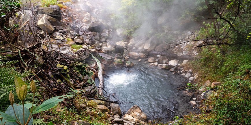 Geothermische activiteit in Rincón de la Vieja, Costa Rica