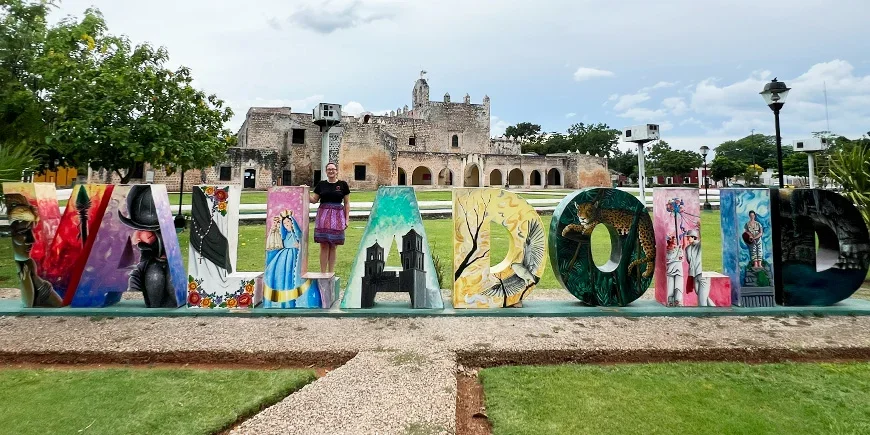 Chrismarie staat voor het Valladolid-bord in Mexico