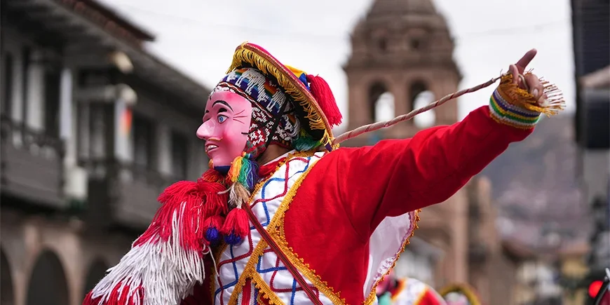 Inti Raymi-vieringen op Plaza Mayor, Cusco