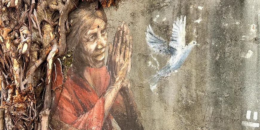 Straatkunst in Georgetown in Maleisië