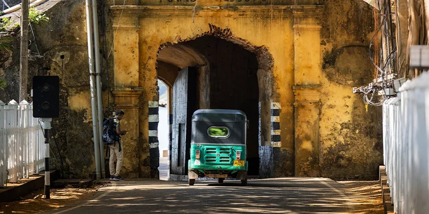 Tuk-tuk in Trincomalee, Sri Lanka