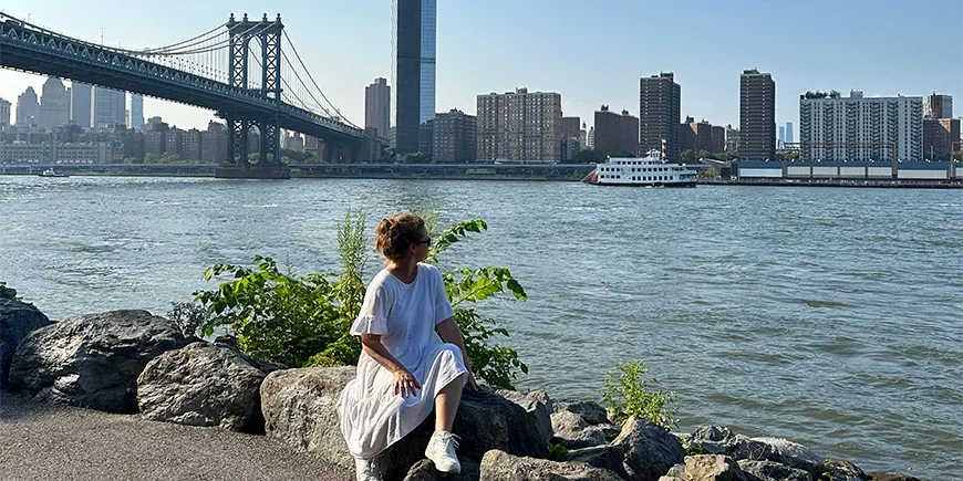 Bianca aan de rivier