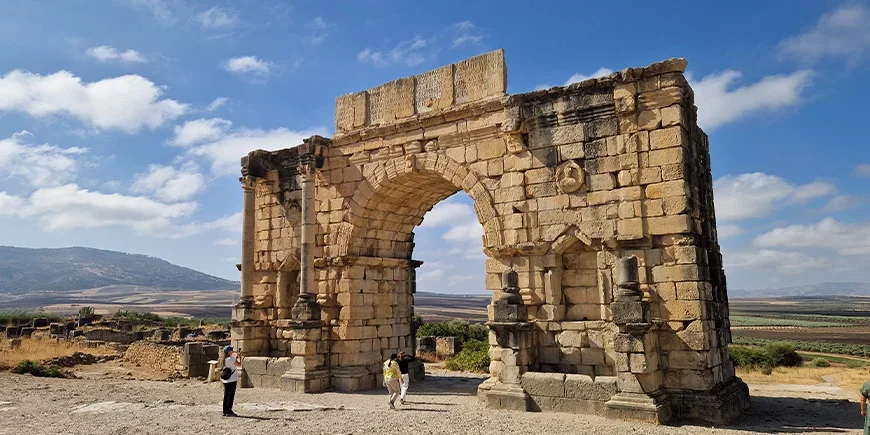 Triomfboog in de ruïnestad Volubilis