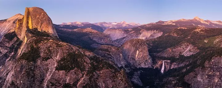 Panoramisch uitzicht vanuit Yosemite National Park