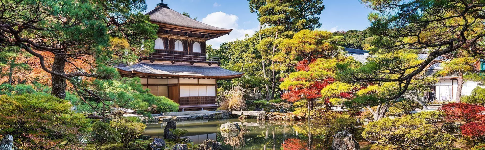 Het Zilveren Paviljoen Ginkakuji in Kyoto, Japan